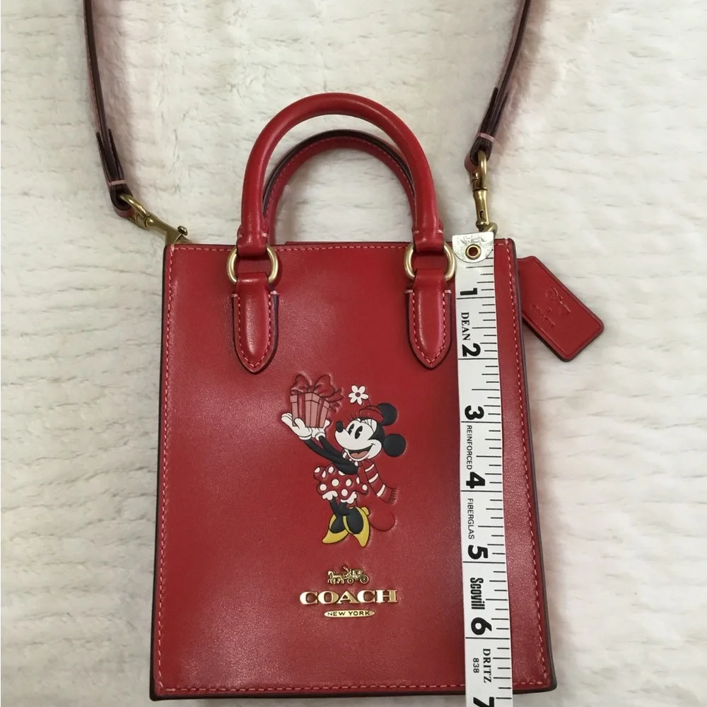 Coach And Disney Bags Disney X Coach North South Mini Tote With Minnie Mouse